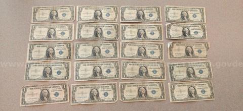 81 Silver Certificate Dollar Bills