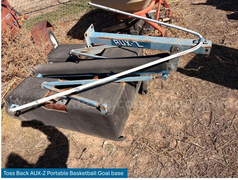 Toss Back AUX-Z Portable Basketball Goal base