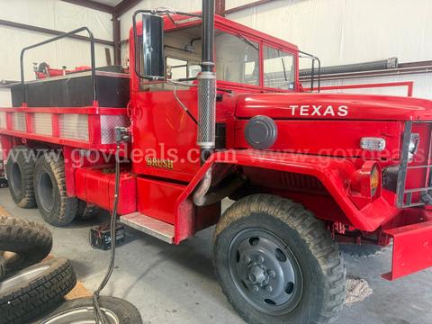 1978 Jeep TR Duece Heavy Fire Truck with New 1000 gallon skid unit and lighting package