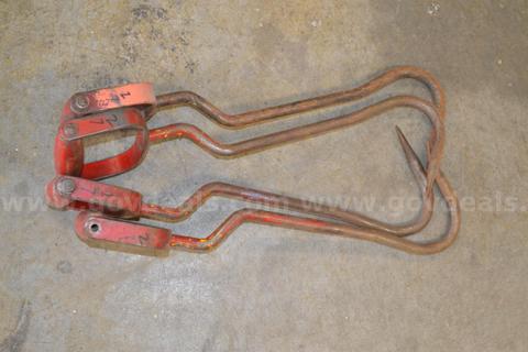 LOT OF (4) FOUR HAY BALE HOOKS