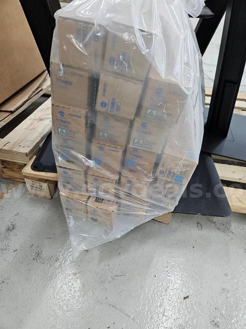 KONICA MINOLTA TONER-34 BOXES (VARIOUS COLORS). SOLD-AS-IS.