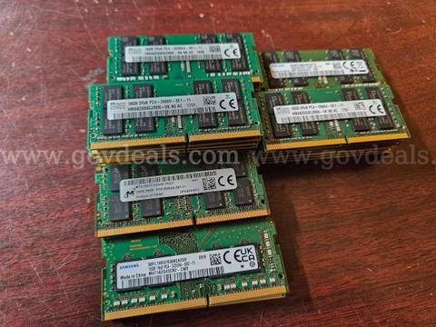 16GB PC4 Laptop RAM - Lot of 32 Sticks 2666V / 3200AA / 2400T SODIMM DDR4 Memory