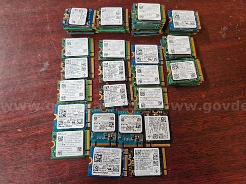 128GB NVMe SSDs - Lot of 60 Mixed 2230 Solid State Drives Hard Drives HDDs ✅