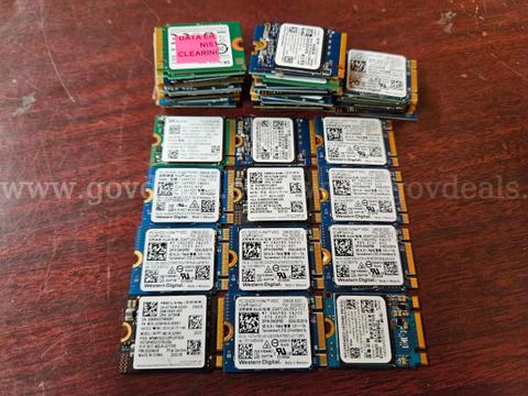 256GB NVMe SSDs - Lot of 34 Mixed 2230 Solid State Drives Hard Drives HDDs ✅