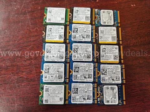 512GB NVMe SSDs - Lot of 15 Mixed 2230 Solid State Drives Hard Drives HDDs ✅