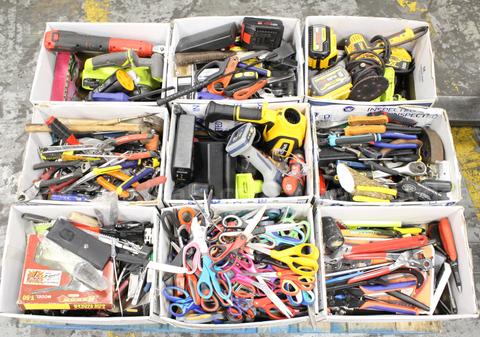 1 Skid of Assorted Hand Tools/Power Tools/Knives/Multi-tools/Etc., #35679, **PICK UP ONLY**SKID NOT INCLD*