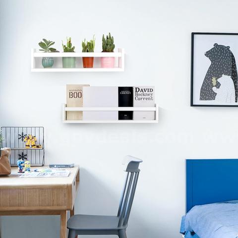 Brand New Generic 23.6" Floating Wall Shelves, White β Set of 2 - Shipping Available