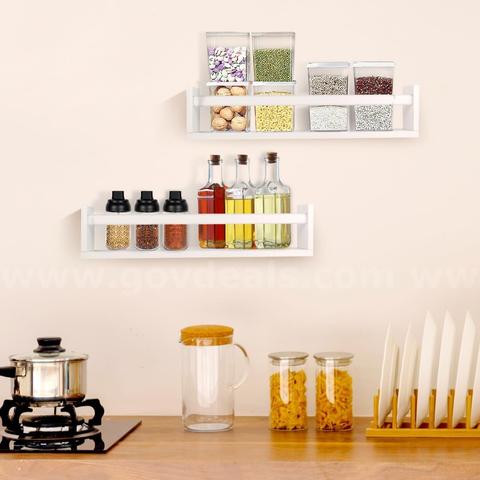 Brand New Generic 23.6" Floating Wall Shelves, White β Set of 2 - Shipping Available