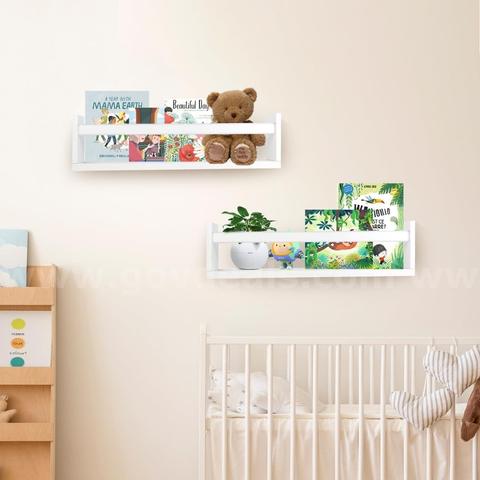 Brand New Generic 23.6" Floating Wall Shelves, White β Set of 2 - Shipping Available