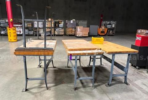 Lot of 4 WORK TABLES