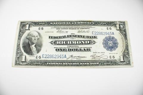 Series 1918 Federal Reserve $1 Bank Note