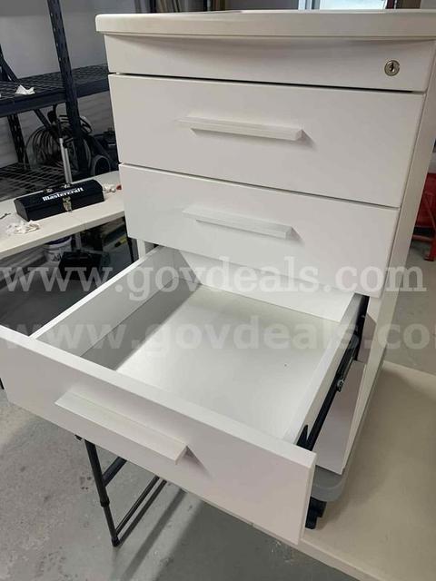 Paladin Medical Cart β 4 Drawer Mobile Medical Storage Cabinet with Lock & Key