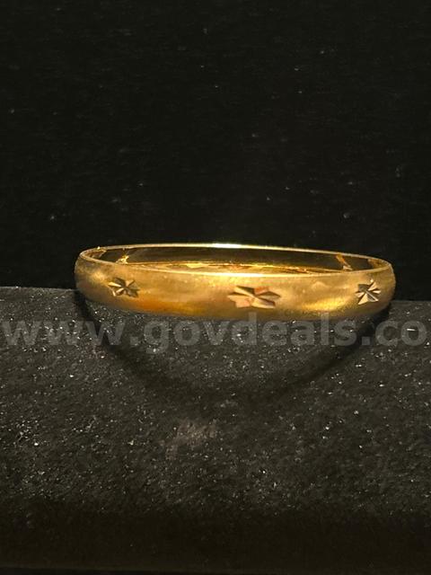 2β Diameter, XSM , Starburst, Bangle, Bracelet. Real 24K Gold Filled.