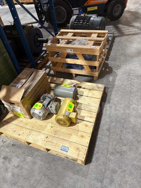 Electric Motors, 1.5HP to 60HP, 1175RPM to 3565RPM, UNUSED, Qty 6