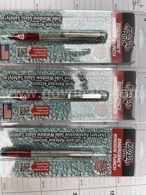 Zak Tool Emergency Window Punches. Lot of 3 New in Box