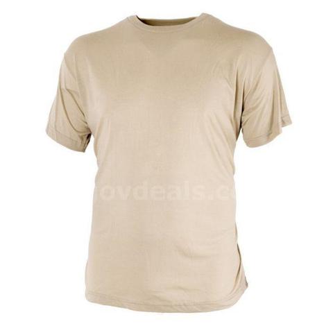 (60) Tan Army T shirts (30) Medium (30) Large New