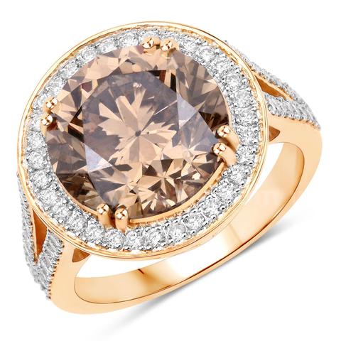 Massive 7.07 CT Champagne Diamond Ring, Great Investment APP $184,430