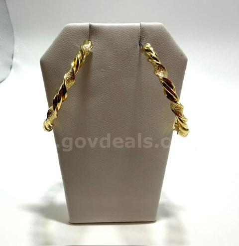 Gorgeous, Filigree Twisted Hoop Earrings, 24k Real Gold Filled