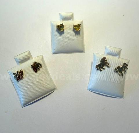(3) Pair of Children’s Post Earrings, 24k Real Gold Filled