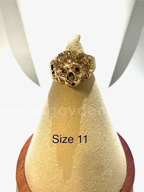 Beautiful, Men's, Size 11, 24k Real Gold Filled, Cougar Ring