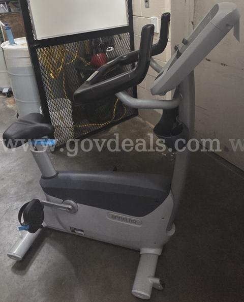 PRECOR commercial upright bicycle and Concept2 rowing machine