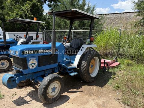 1998 Ford New Holland 1720 Tractor w/ Rear Bush Hog Mowing Deck