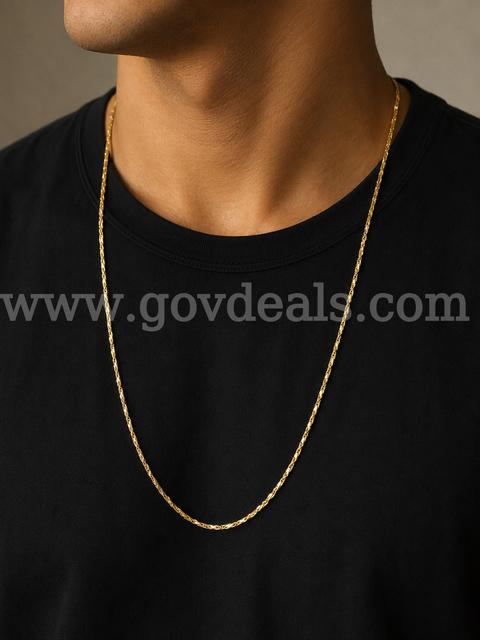 24β COBRA Necklace, 24K Gold Filled.