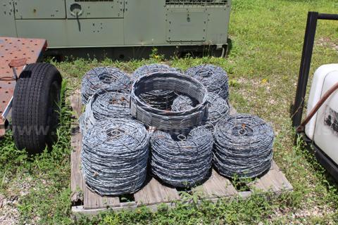 (10) Rolls of Surplus Razor Wire
