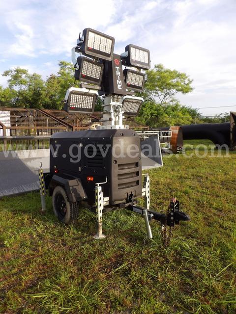 LIGHT TOWER, TRAILER MOUNTED, TRIME - X-RENT