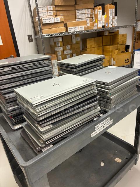 (Qty. 50) Dell and HP Laptops, without Hard Drives