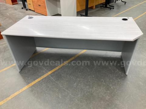 Gray Desk with Metal base