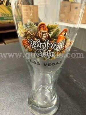 Vintage Rainforest Café, Souvenir Beer Glass, 20 Ounce, Excellent Condition