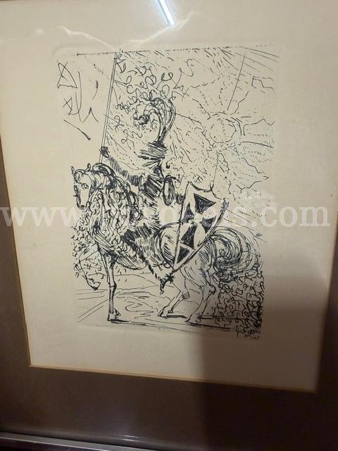 Vintage, El Cid by Salvador Dali, Plate Signature 5.5” x 7.5”