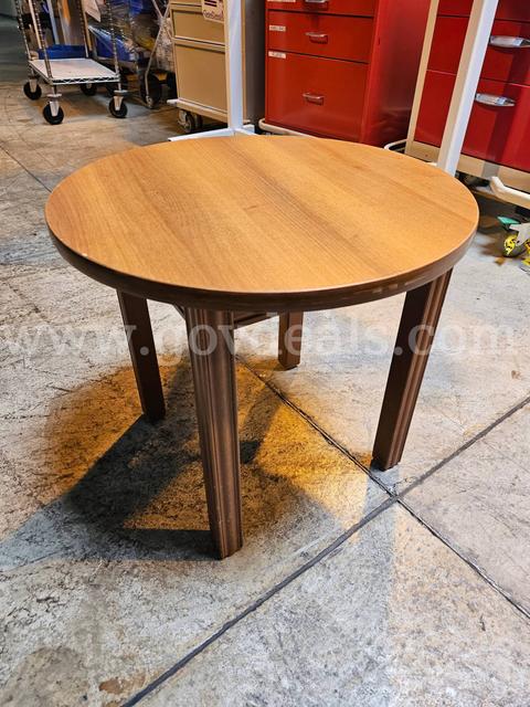 Lot of 7 - Round Wooden End Tables