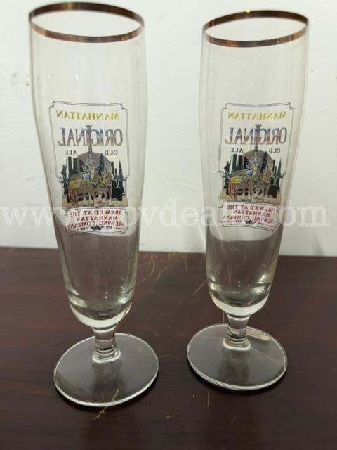 Set of (2), Vintage Manhattan Brewing Company Pilsner
