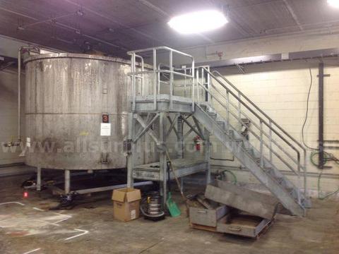6000gal Stainless steel mixing tank with SPX Mixer and Agitator