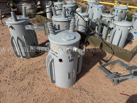 Transformer Bank Assembly, Qty (3) Transformer per Bank, Pole Mount, 75kVA to 150kVA, Qty 5
