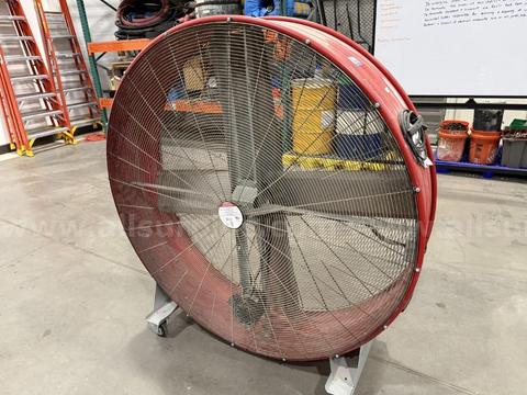 Drum Fan, Portable Electric Industrial, Belt Drive, 60in Dia, Maxx Air Pro, Qty 1
