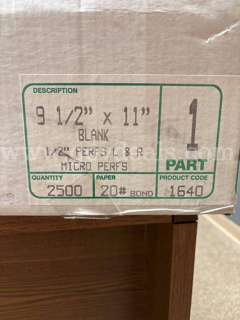 Continuous Feed Paper