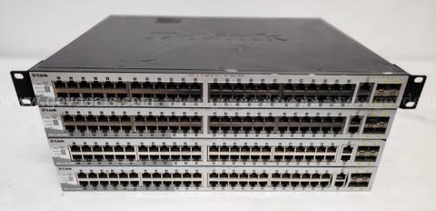 Lot of (4) D-Link DGS-3130-54PS Ethernet Switches - Tested Working - Unlocked - Factory Reset - Ready for Use
