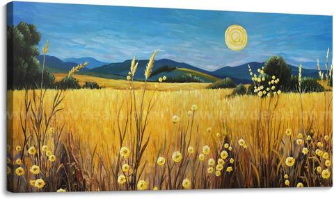 Brand New - Landscape Wall Art Moon Framed Canvas Wall Art 24Γ48IN - Shipping Available