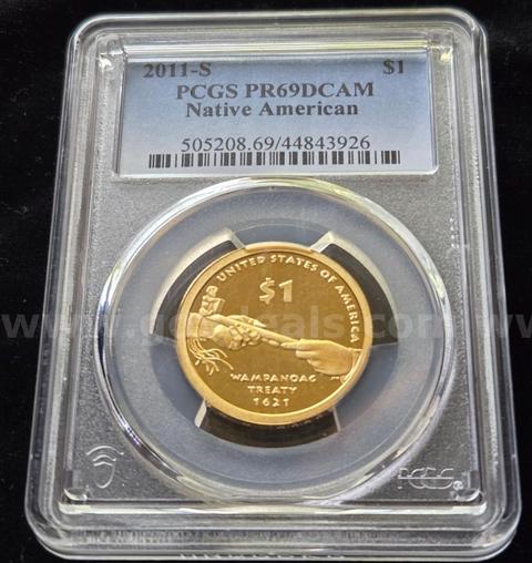 2011-S Native American Sacagawea Dollar, PCGS PR69 D CAM PROOF