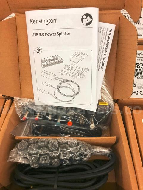 Lot of 124 Kensington K38310NA 60W USB 3.0 Power Splitters (NIB)