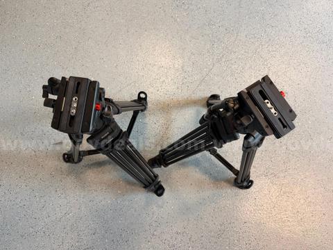 (2) Magnus REX VT-5000 2-Stage Video Tripod with Fluid Head