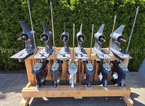 Yamaha Offshore V6 Rebuilder's Bulk Special - heavy duty rack with 12 gearcases PLUS complete OEM extension kits& parts