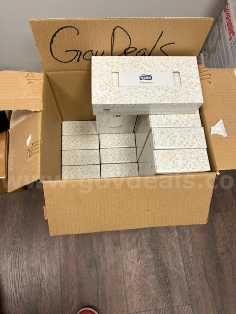 112 Individual Boxes of Tork Facial Tissues *NEW / UNUSED*