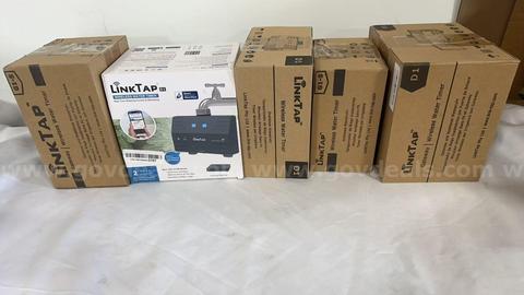 SHIPPING AVAILABLE Mixed Lot of 5 Complete Sets: LinkTap D1 Water Timer + G1-S Gateway Smart Garden Irrigation (B1-09)