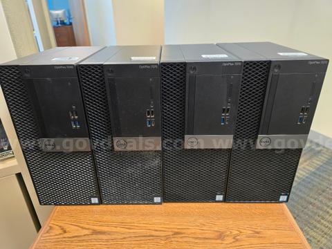 Lot of Five (4) Dell Optiplex Computers: OptiPlex 7040 (1) & OptiPlex 7070 (3)