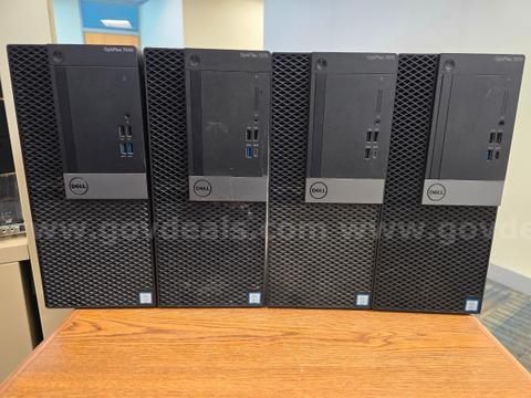 Lot of Five (4) Dell Optiplex Computers: OptiPlex 7040 (1) & OptiPlex 7070 (3)