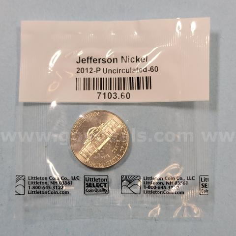 2012-P Jefferson Nickel